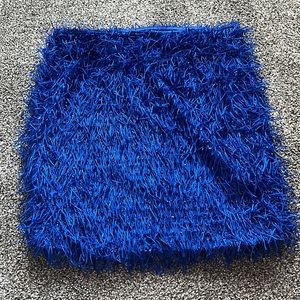 Cobalt Blue Mini Skirt